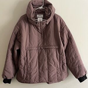 Stoic Women's Mauve Pullover Puffer Quilted Jacket (runs big)